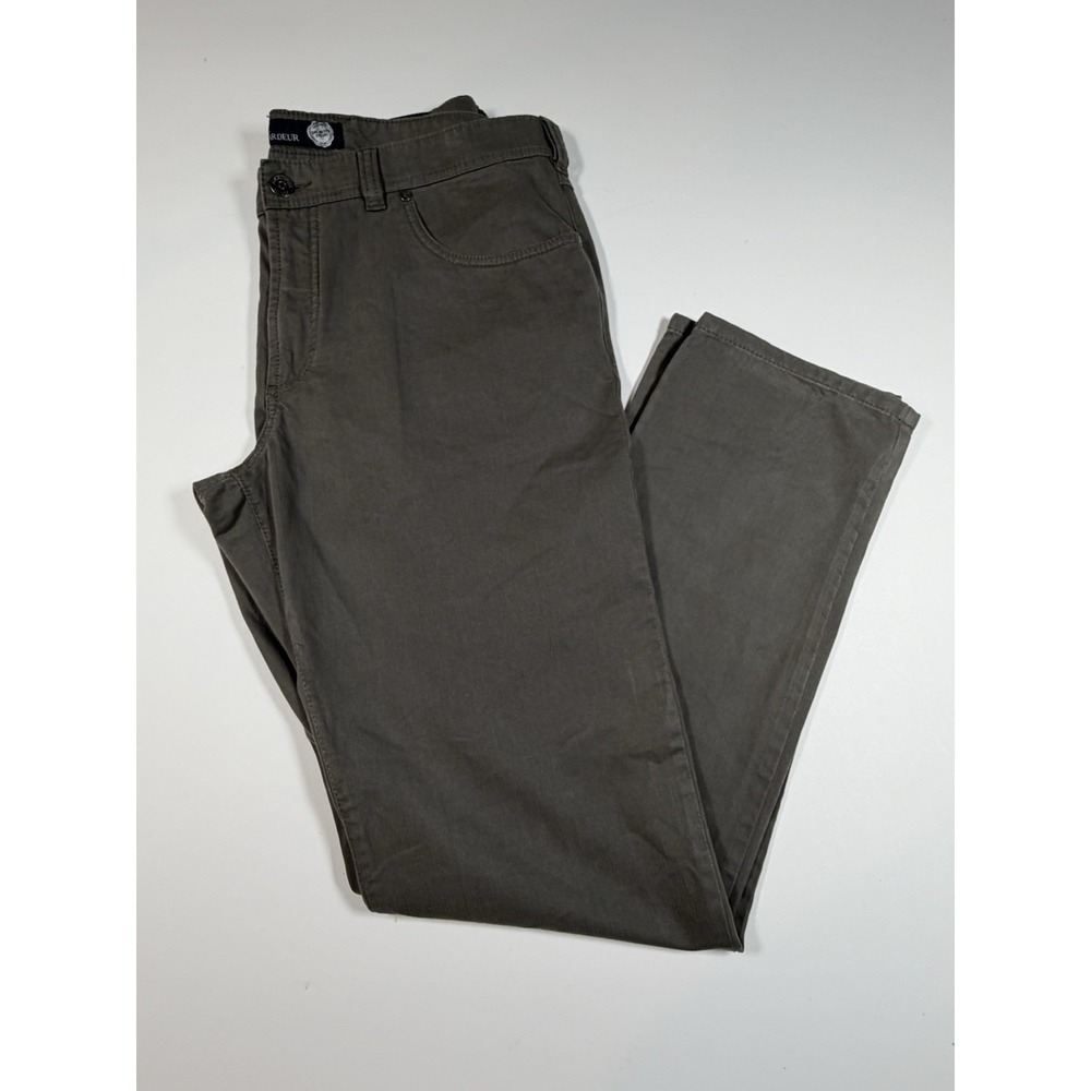 Atelier Gardeur Pants Mens 38x34 Gray Nevio-1 Regular Straight Chino Preppy